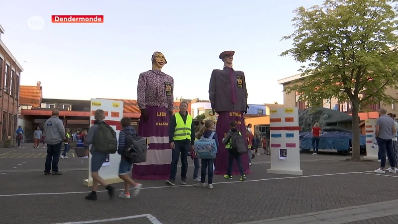 Eerste schooldag Dendermonde in het teken van Ros Beiaard