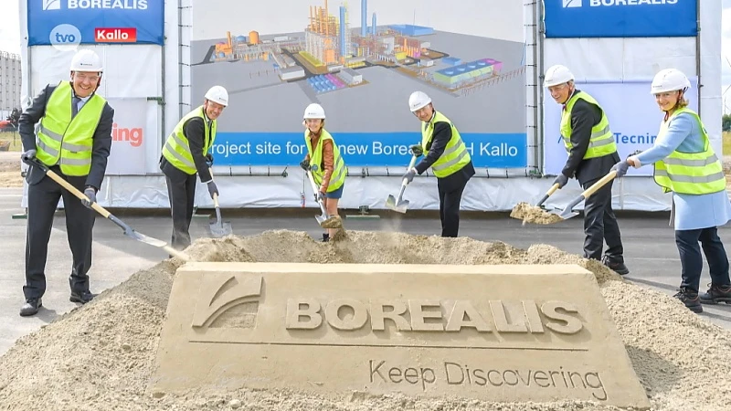 Eerste spadesteek voor fabriek van Borealis in Kallo, investering van 1 miljard euro