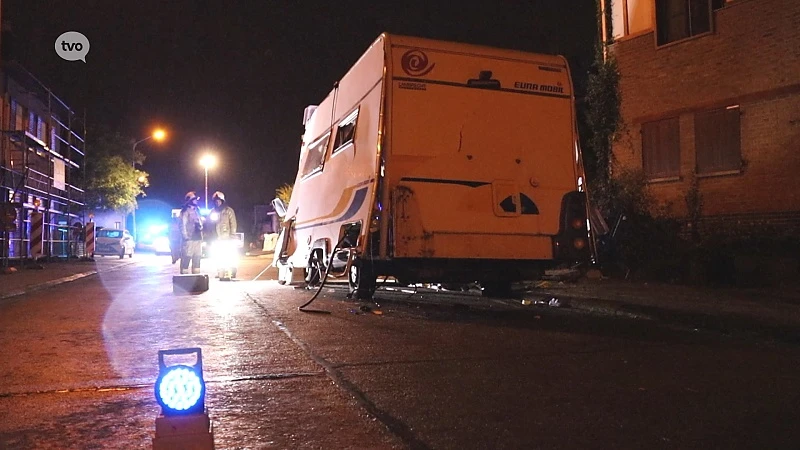 Camper ontploft in Denderleeuw