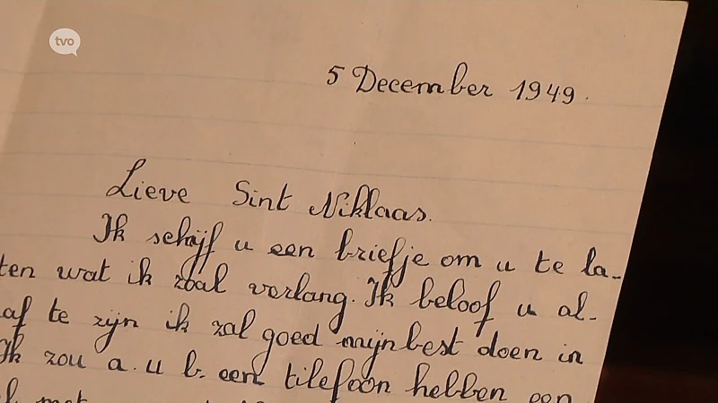 Brief aan Sinterklaas uit 1949: "Sint Niklaas, ik zal voor alles zorg dragen"