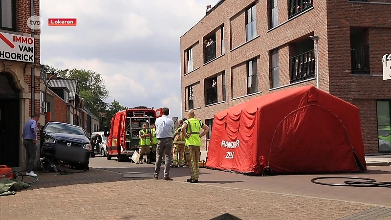 Lokeren: Bestuurster verliest controle over het stuur en rijdt voetgangers aan