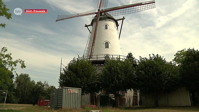 Roomanmolen in Sint-Pauwels krijgt witte kleur