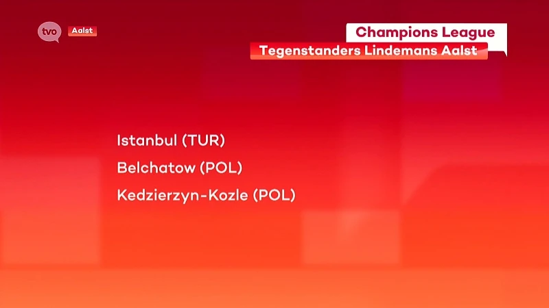 Lindemans Aalst loot Istanbul en twee Poolse teams in Champions League