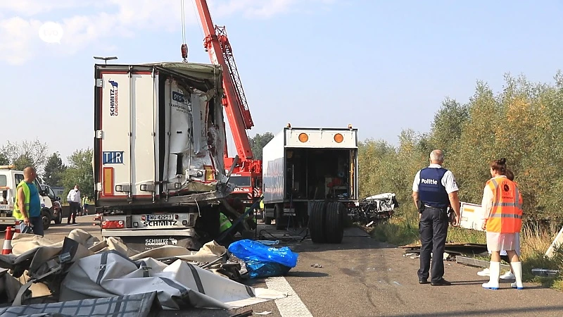 Vrachtwagenchauffeur komt om het leven bij ongeval op E17 in Beervelde
