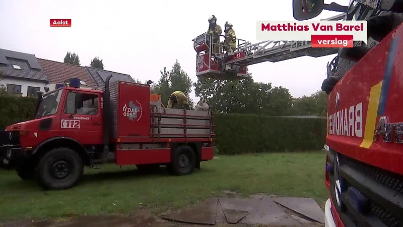 Brandweerkorpsen hebben handen vol door storm Odette en hevige regenval