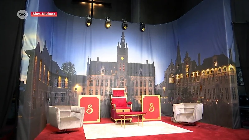 Zondag komt Sinterklaas toe in Sint-Niklaas en gaat hij televisie maken