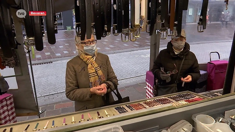 Aangenaam druk in Beveren bij heropening winkels en wekelijkse marktdag