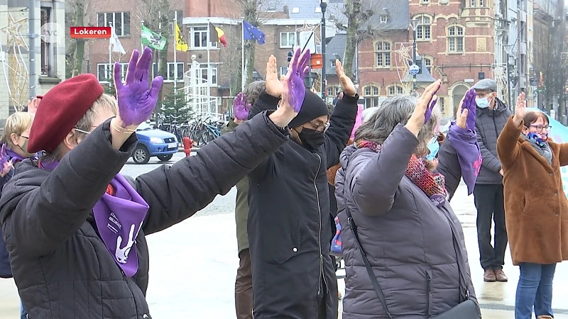 PVDA voert actie tegen femicide in Lokeren