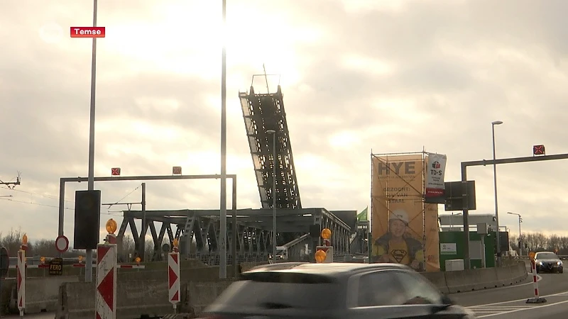 Nog tot morgenavond werken aan Scheldebrug in Temse