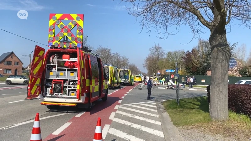 Motorrijder zwaargewond na stevige botsing in Erondegem