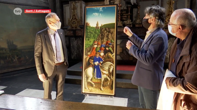 Zottegemse "kopie" van Rechtvaardige Rechters tentoongesteld naast Lam Gods