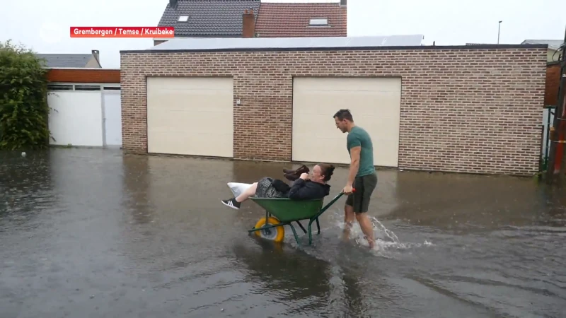 Ook wateroverlast in Grembergen, Kruibeke en Temse