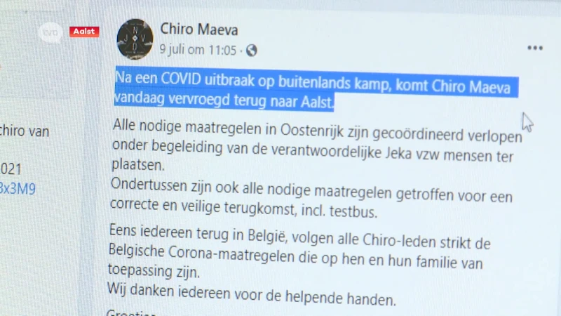 Aalsterse Chirogroep in quarantaine, burgemeester roept op waakzaam te zijn