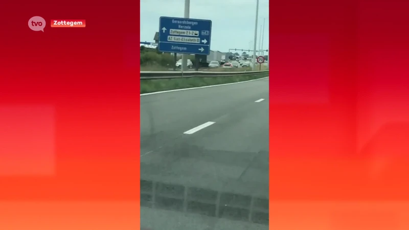 Spookrijder op Europaweg in Zottegem