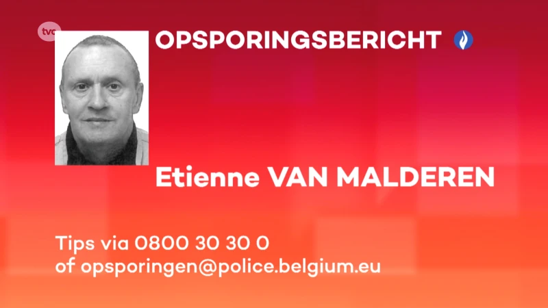 Opsporingsbericht  Etienne VAN MALDEREN