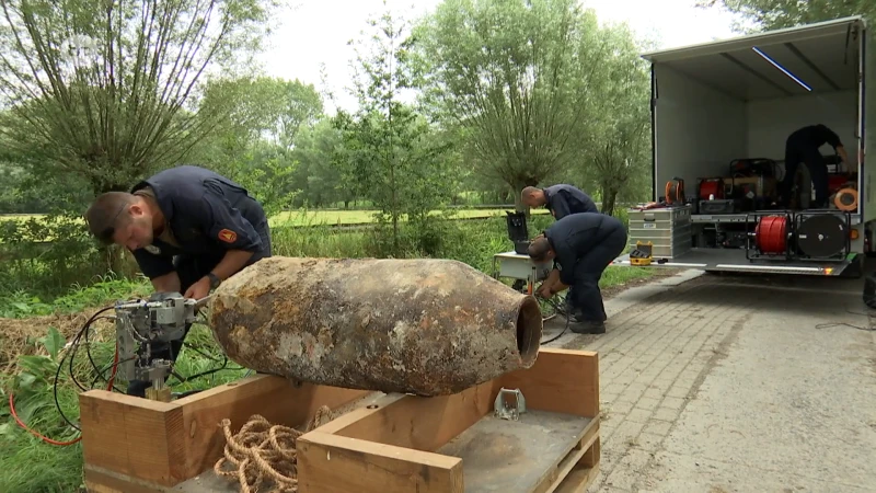 Vliegtuigbom uit Wereldoorlog II teruggevonden in Lokeren