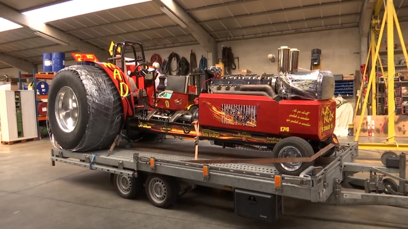 Tractorpulling: "Ik neem zelfs een tractor mee op gezinsreis, heel handig"