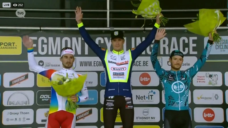 Danny Van Poppel (Intermarché-Wanty-Gobert) wint Egmont Cycling Race in Zottegem