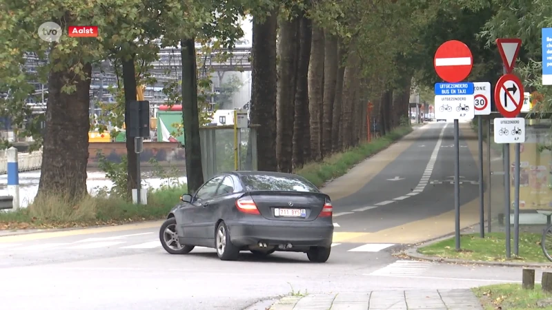 Opnieuw tweerichtingsverkeer op de kaai in Aalst