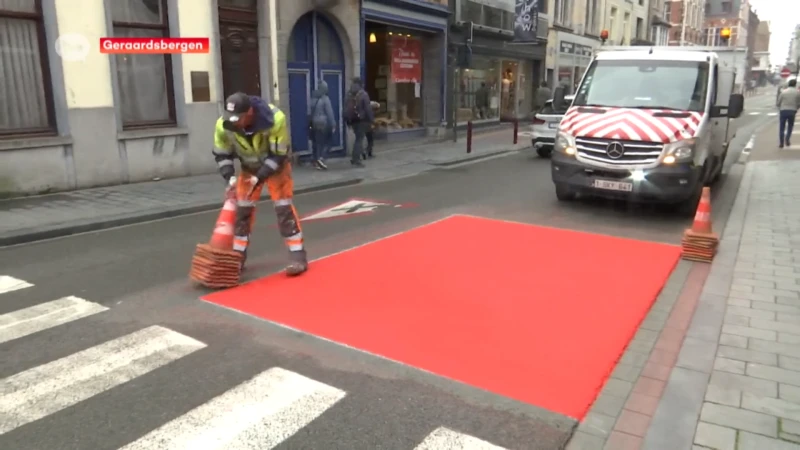 Nieuwe signalisatie zet fietsstraten in Geraardsbergen extra in de verf