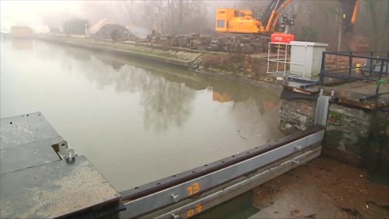 Nieuwe omgevingsvergunning stuwencomplex Geraardsbergen in steigers