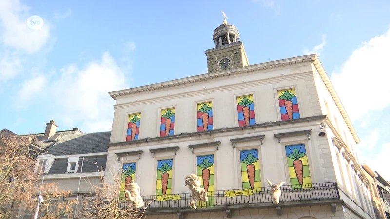 Oud stadhuis van Ninove steekt in een carnavalsjasje