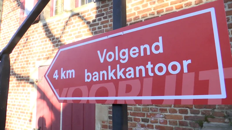 Actie in Beveren tegen sluitingen van bankkantoren en bankautomaten