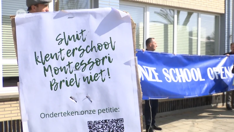 Montessorischooltje in Briel moet dicht, tiental kinderen staan op straat