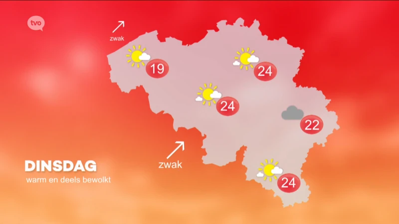 Hoofdafbeelding voor artikel Weerbericht maandag 9 mei…