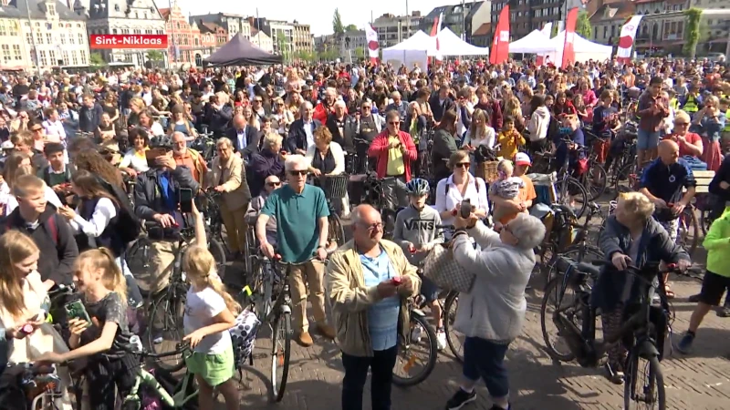 VeloVeilig Vlaanderen doet gooi naar wereldrecord fietsbelrinkelen