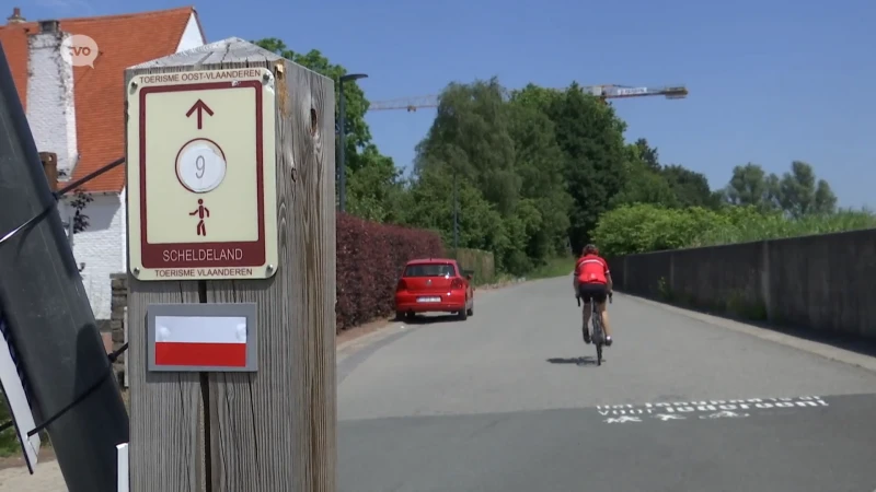 Tragelweg langs de Schelde in Wetteren wordt jaagpad, verboden voor auto's