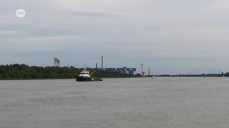 Zoektocht naar man overboord op de Schelde ter hoogte van Kruibeke