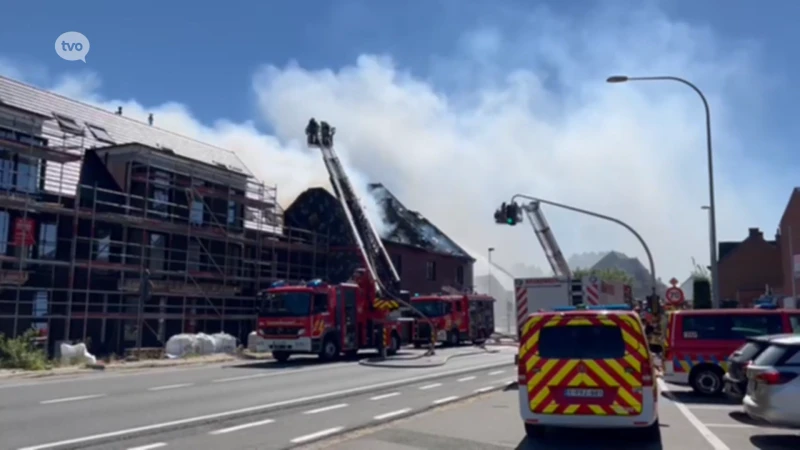Inferno in huis in Burst: Oudenaardsesteenweg afgesloten