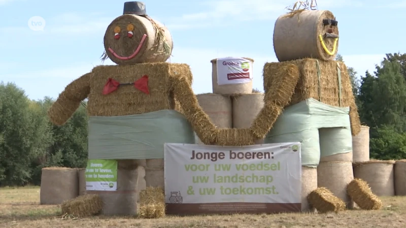 Stropoppen kleuren Vlaamse wegen: "Om aan te tonen dat jonge boeren onmisbaar zijn"