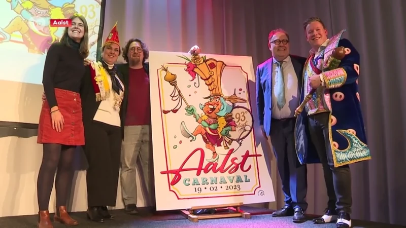 Oud-prins ontwerpt affiche voor Aalst Carnaval 2023:  "Dzjing, klet, boem... vedrom me de groeiten trom!"