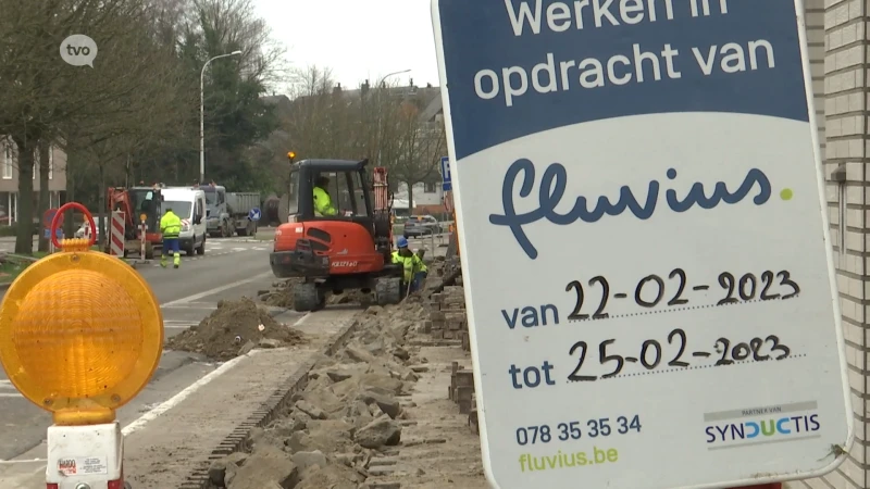 Gentsesteenweg in Aalst nog tot vrijdag onderbroken, verkeer moet omrijden