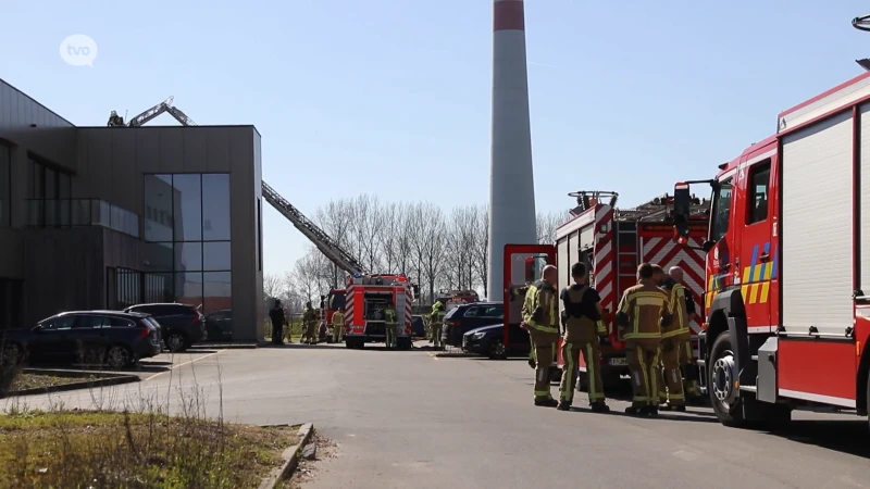 Brandweer merkt brand op bij koffiebranderij CoffeeRoots in Kruibeke