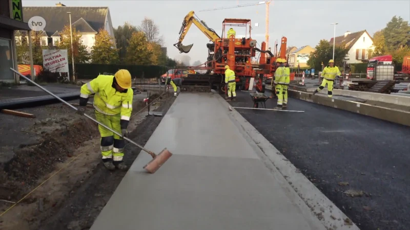 Nutswerken op N70 in Melsele bijna afgerond, half mei start wegopbouw