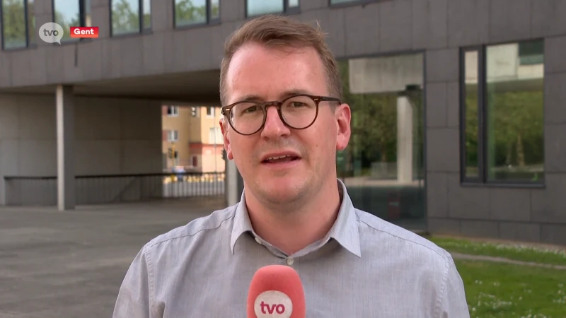 TV Oost journalist Nick De Backer live vanuit Gent