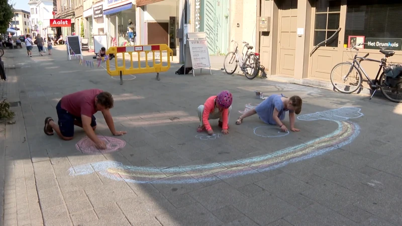 'WK Stoepkrijt' in Aalst groot succes