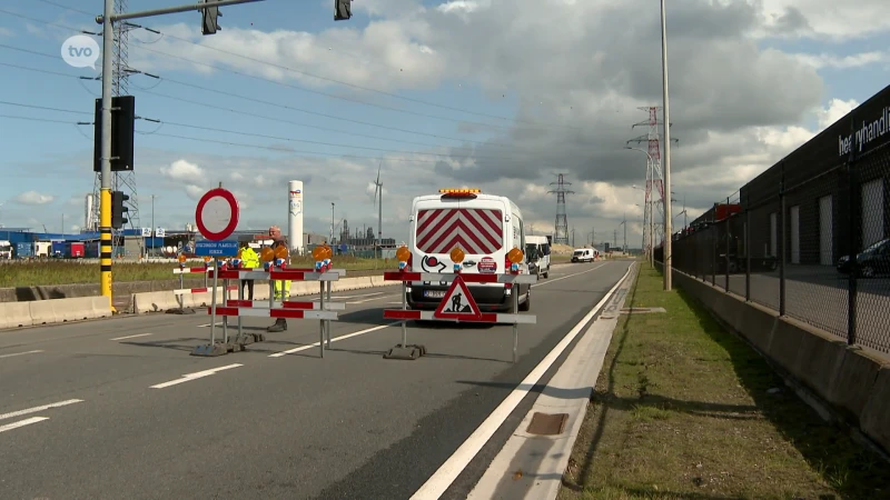 Werken in Waaslandhaven die al dagen voor grote hinder zorgen morgen afgelopen