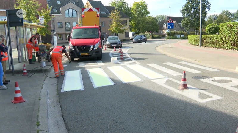 Het eerste energieneutrale lichtgevende zebrapad in Vlaanderen is een feit