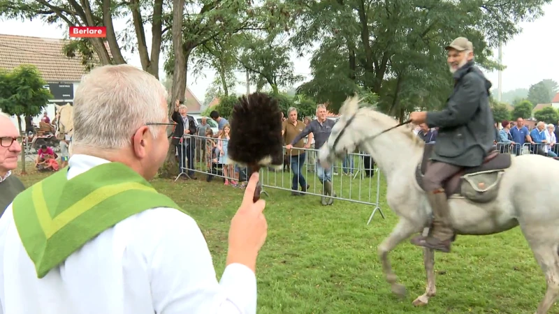 Tientallen honden en paarden gaan zegen halen op Sint-Hubertusviering in Berlare