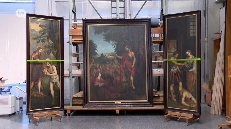 'Prediking van Johannes de Doper' uit Aalst wint Erfgoed Challenge: schilderij krijgt broodnodige restauratie in Koninklijk Instituut voor Kunstpatrimonium