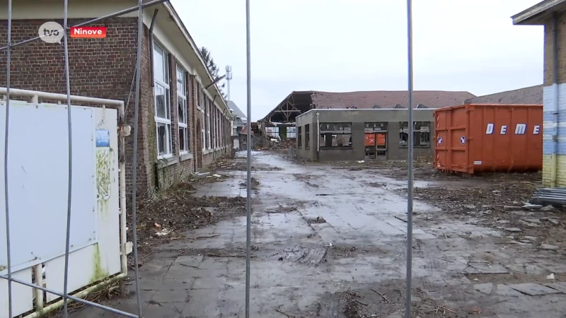 Werken aan oude Kaaischool in Ninove tijdelijk stilgelegd vanwege asbestprobleem