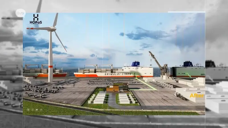 Antwerp Euroterminal (AET) installeert eerste walstroomaansluiting voor zeeschepen in België