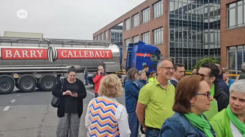 Vakbondsactie bij Barry Callebaut in Wieze, directie houdt vast aan herstructureringsplannen