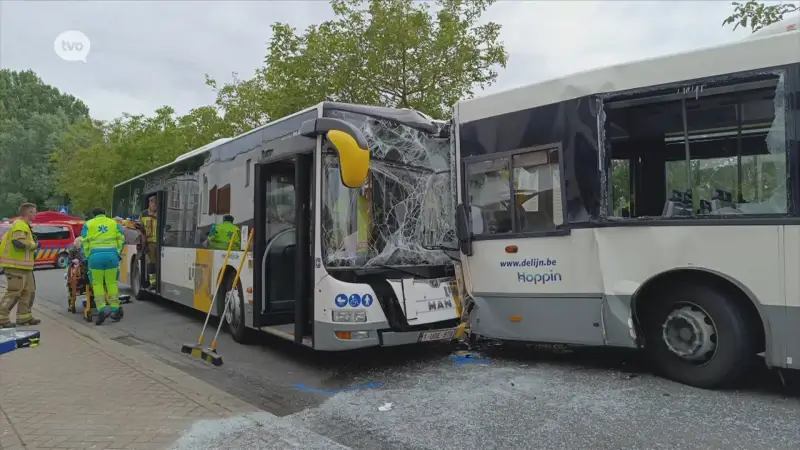 Elf mensen gewond bij frontale botsing van lijnbussen in Kieldrecht