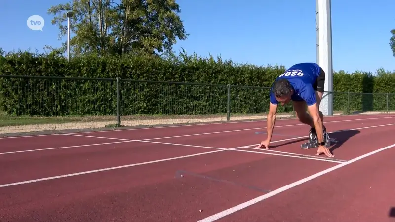 Thomas (40) uit Lebbeke besloot 5 jaar geleden om te beginnen lopen, nu loopt hij slechts één seconde trager dan Olympisch kampioen Noah Lyles