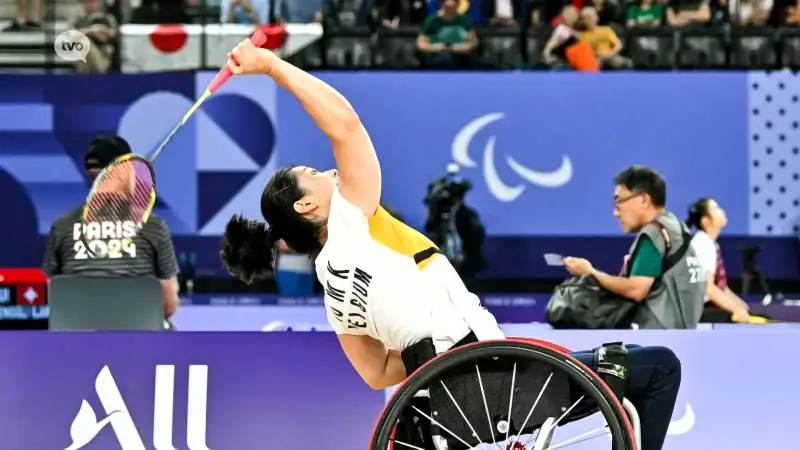 G- badmintonster Man-Kei To uit Ninove eindigt vierde op de Paralympische Spelen in Parijs